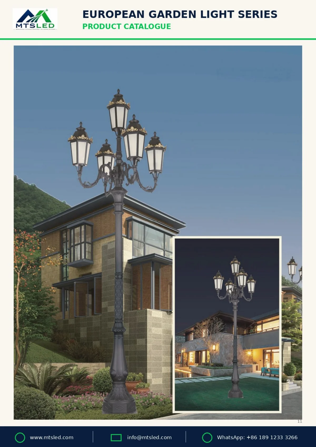 Commercial, Industrial & Outdoor LED Lighting Manufacturer Euro Garden P11