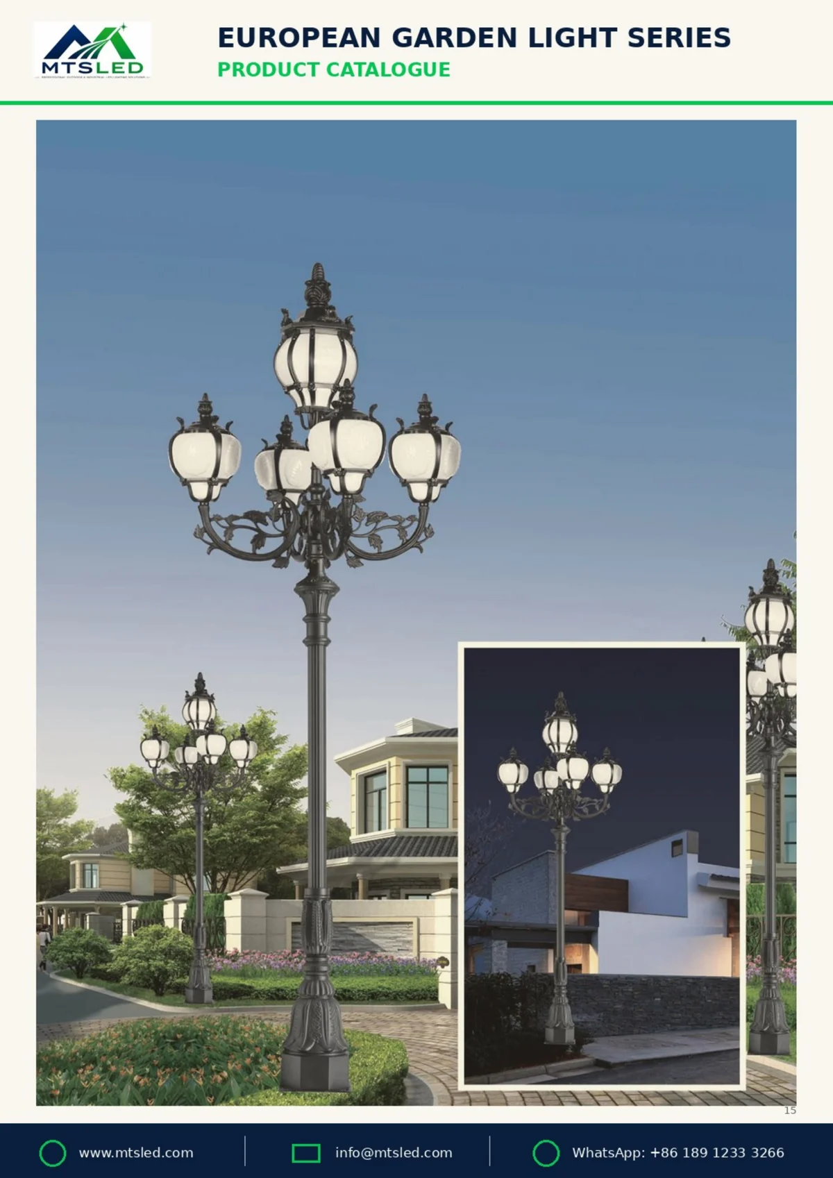 Commercial, Industrial & Outdoor LED Lighting Manufacturer Euro Garden P15