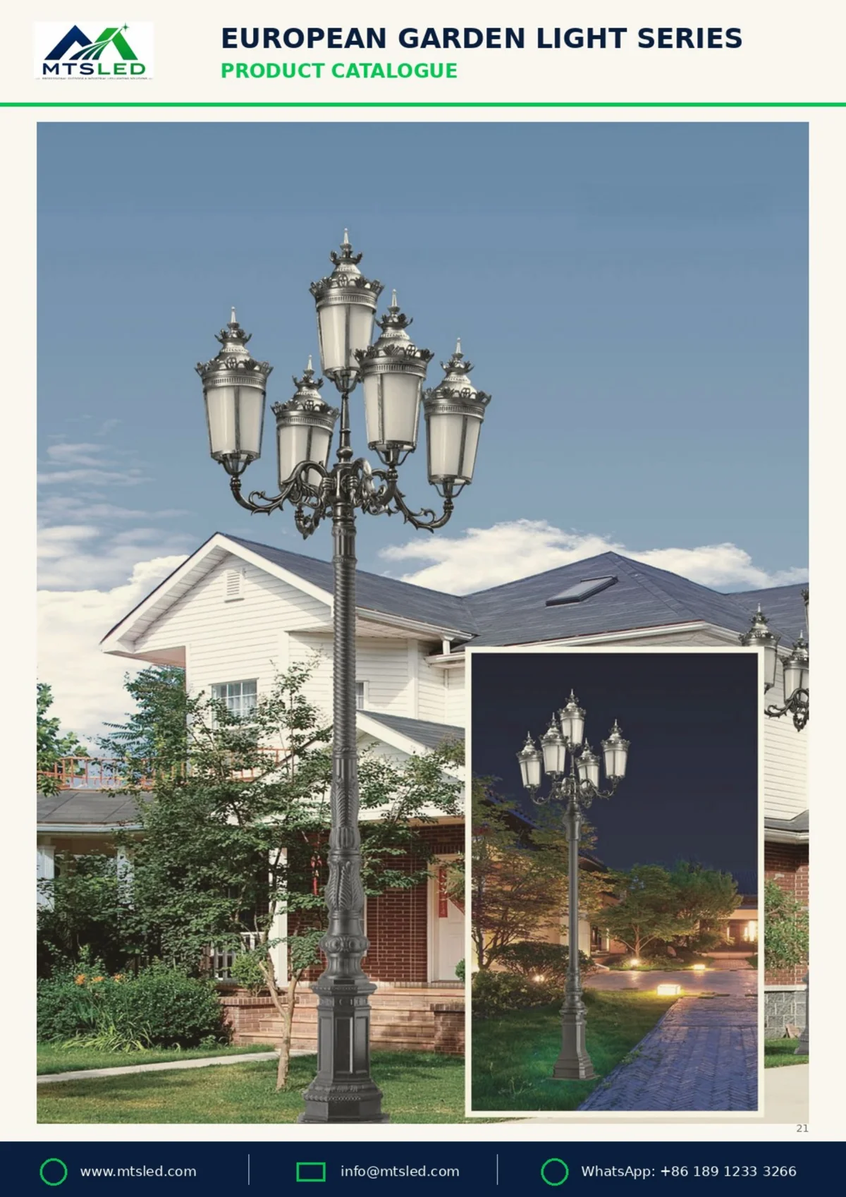 Commercial, Industrial & Outdoor LED Lighting Manufacturer Euro Garden P21