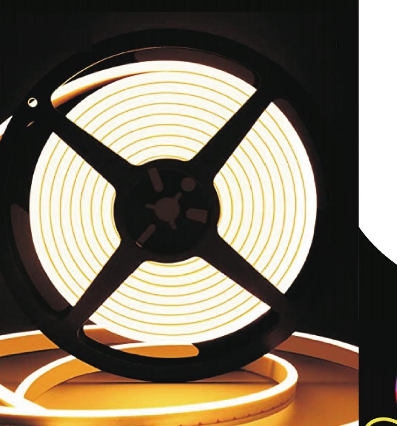 RGB and CCT LED strip light reel for decorative commercial lighting