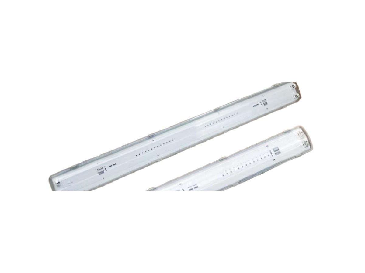 Weather proof LED linear light for workshop and utility area lighting